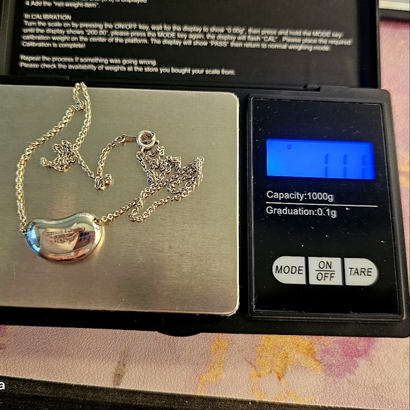 🫘Tiffany & Co. Large Bean Elsa Peretti Vintage Sterling 925 Pendant Necklace🌟 - Picture 13 of 16